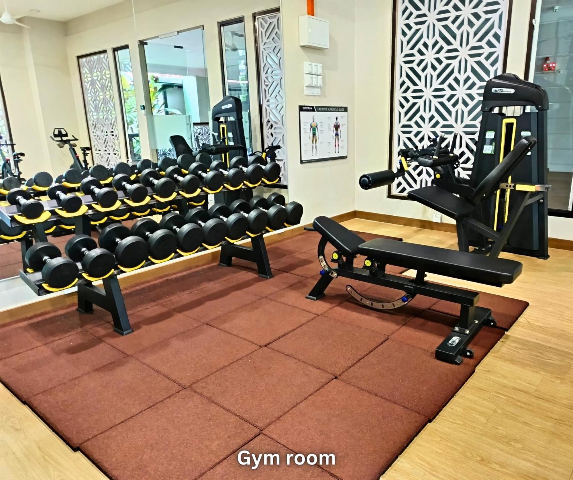 Costa Mahkota View 1-bedroom, 2 Queen Beds, 600mbps Wifi Apartment